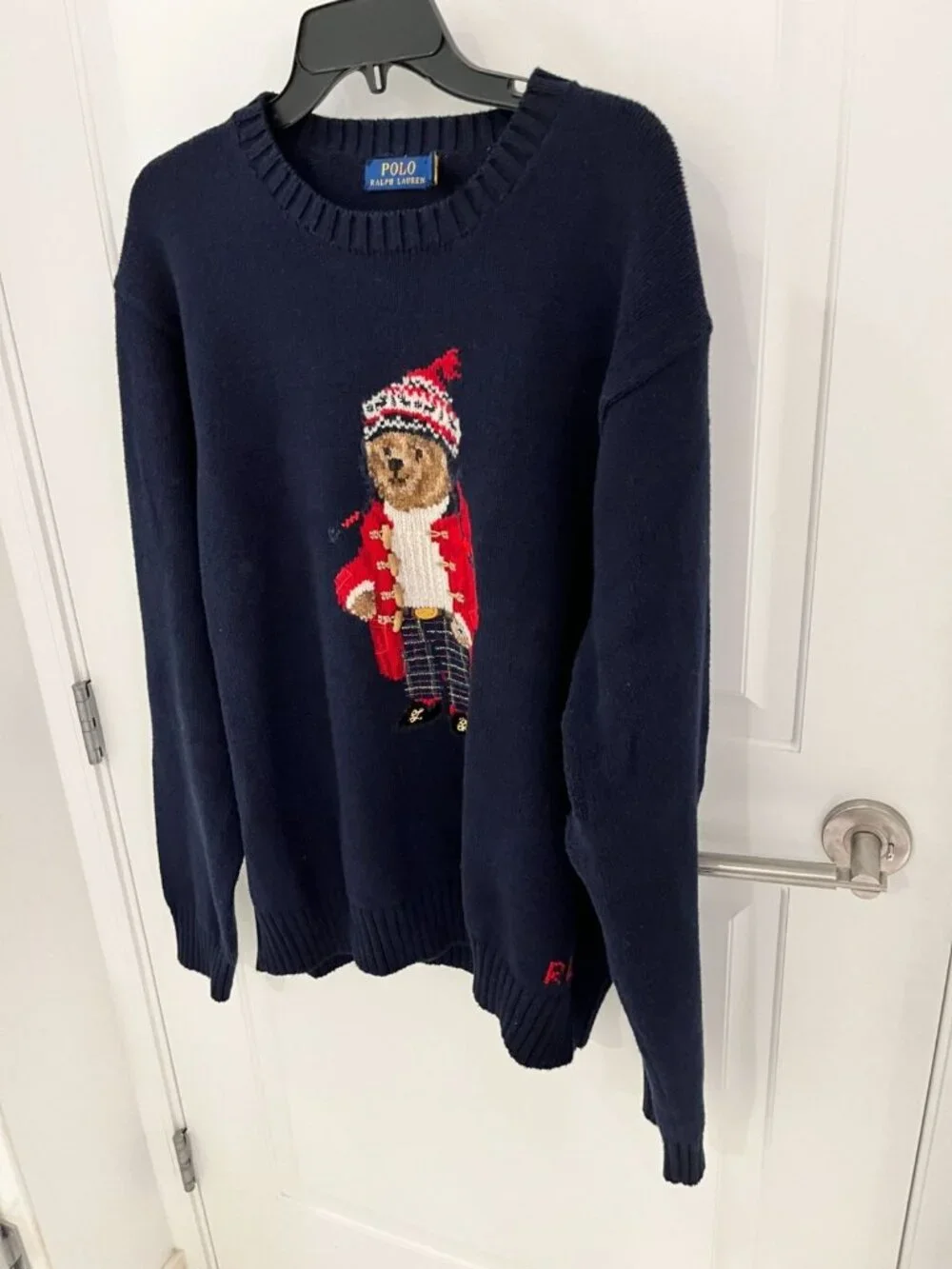 Polo Ralph lauren Men's Polo Bear Cotton-Cashmere Sweater Pullover Sz XXL EUC - Picture 2 of 7